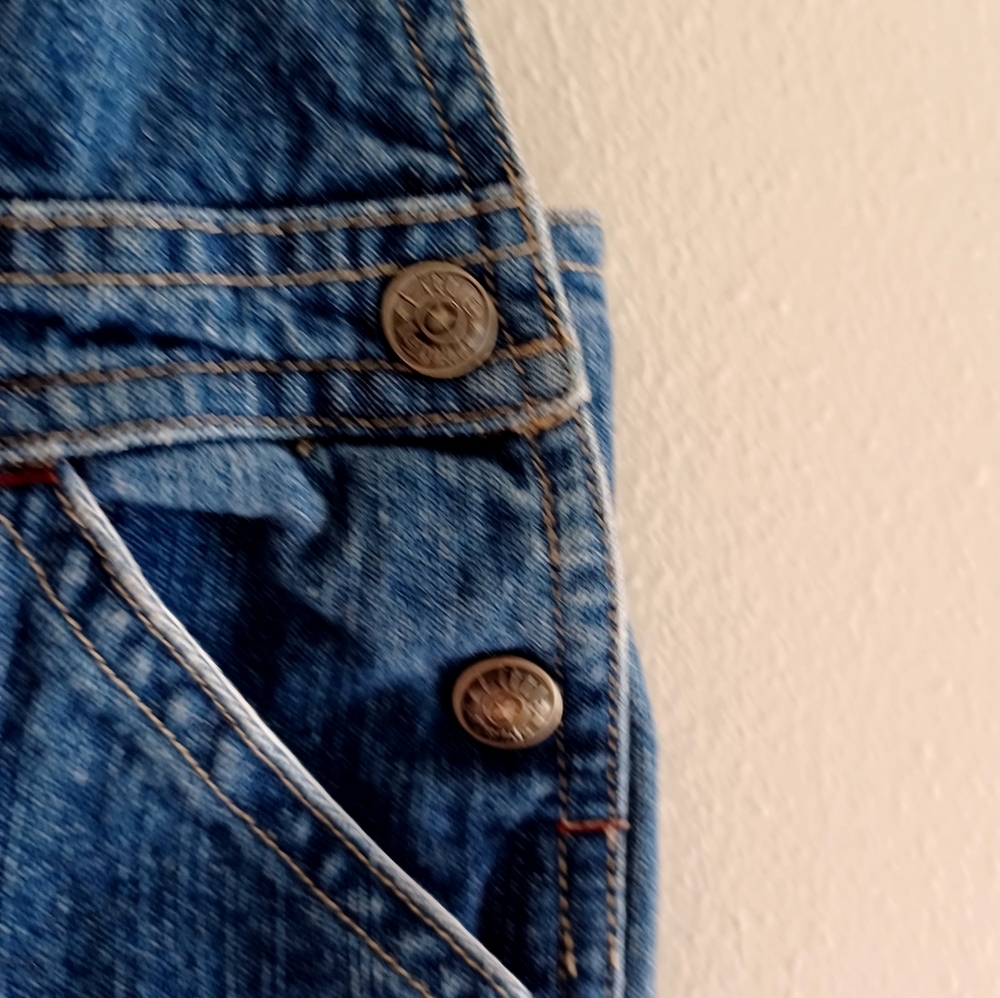 Toddler Denim Bib Ovealls, Size 24 Months - Picture 6 of 16
